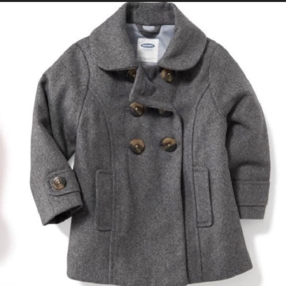 Old Navy Charcoal Grey Pea Coat!